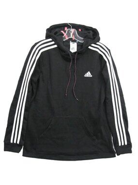 Adidas Hoodie Black Hooded Pouch Pocket Pullover Sweater Jacket Women's Small S